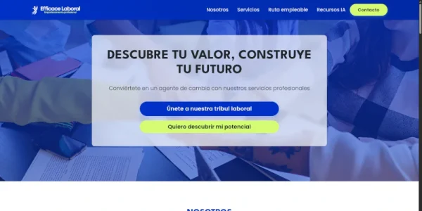 Screenshot del proyecto Efficace Laboral - Sitio Corporativo