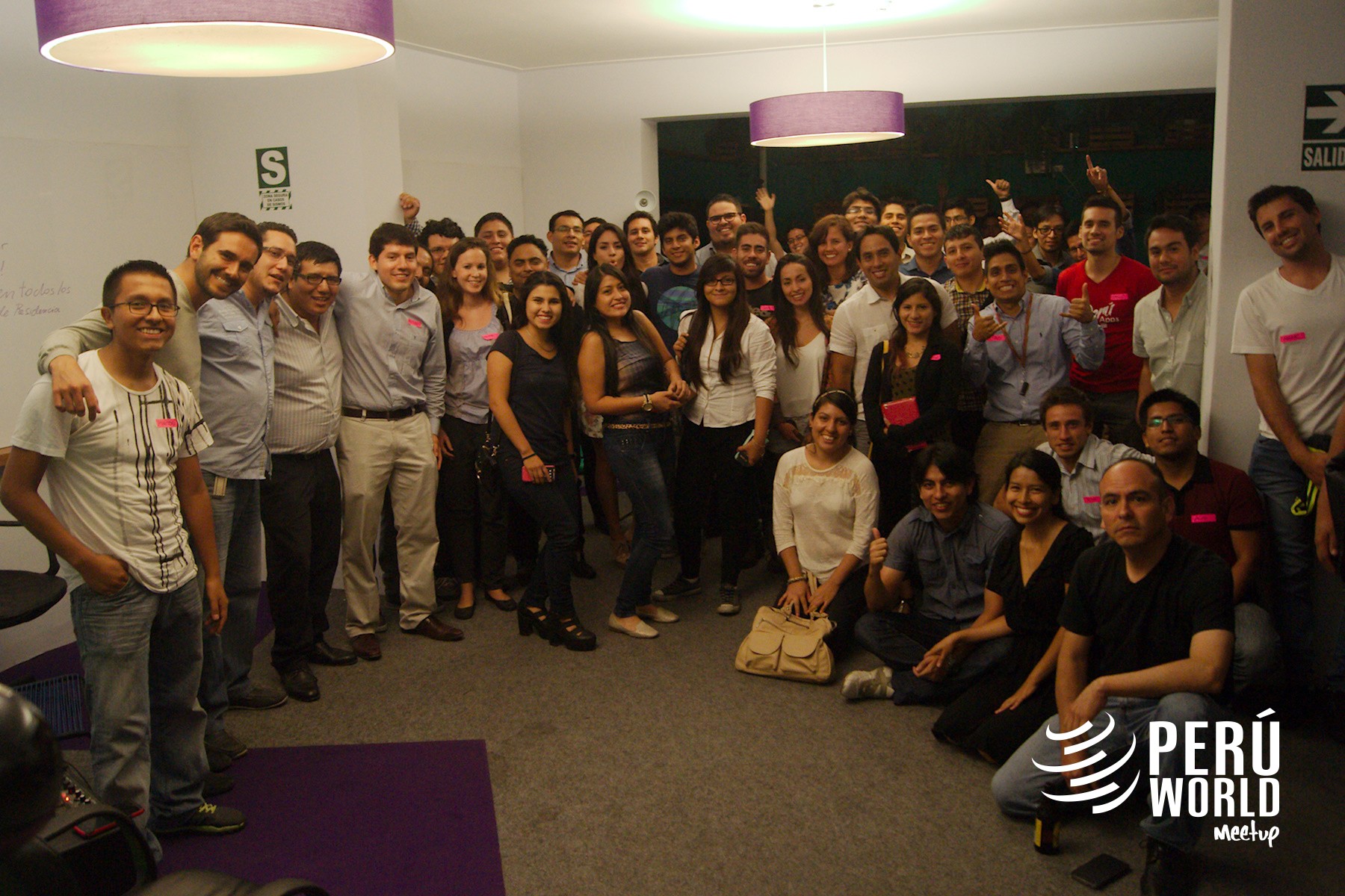 Gracias, asistentes del Peru World meetup. Foto de Peru Tech Meetup.