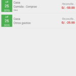 Cuentas en Money Manager EX en Android.