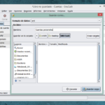 La interfaz de GNUcash.